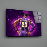 Lebron James Glass Wall Art.