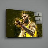 Lebron James Glass Wall Art.