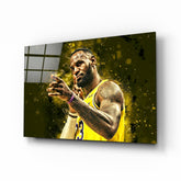 Lebron James Glass Wall Art.
