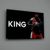 Lebron James Glass Wall Art.