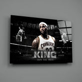 Lebron James Glass Wall Art.