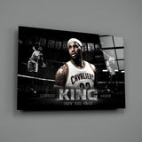 Lebron James Glass Wall Art.
