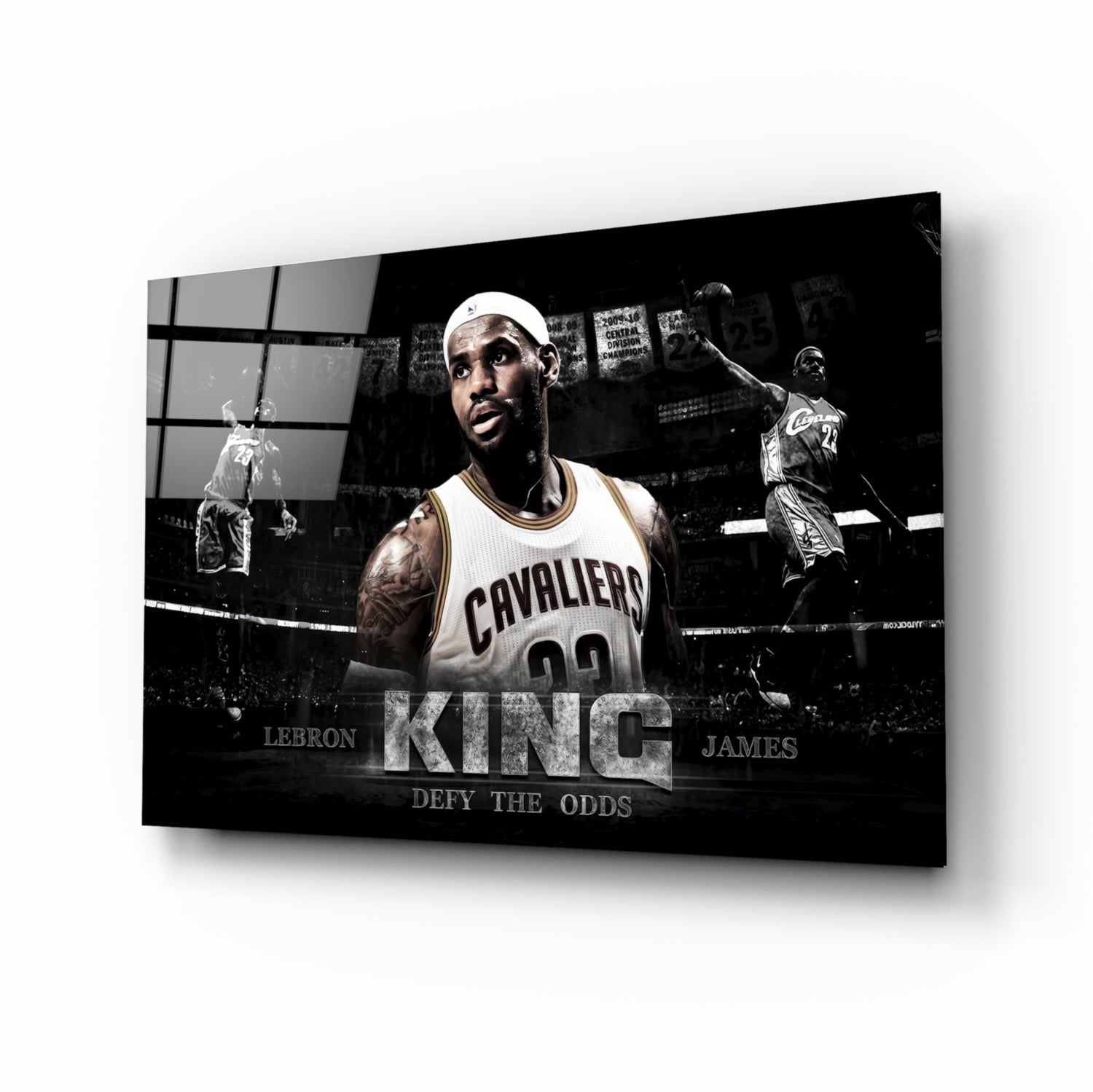 Lebron James Glass Wall Art.
