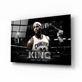 Lebron James Glass Wall Art.