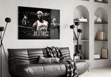 Lebron James Glass Wall Art.