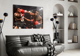 Mike Tyson Glass Wall Art.