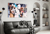Cam Newton Glass Wall Art.
