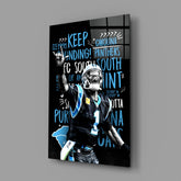 Luke Kuechly Glass Wall Art.