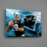 Carolina Panthers Glass Wall Art.