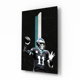 Carson Wentz Glass Wall Art.