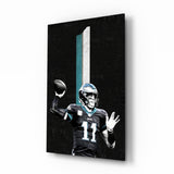 Carson Wentz Glass Wall Art.