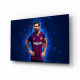 Messi Glass Wall Art.