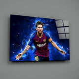 Messi Glass Wall Art.