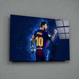 Messi Glass Wall Art.