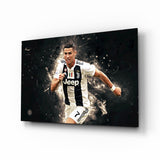 Christiano Ronaldo Glass Wall Art.