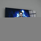 Messi Glass Wall Art.