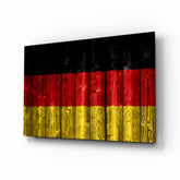 Flag of Germany Glass Wall Art.