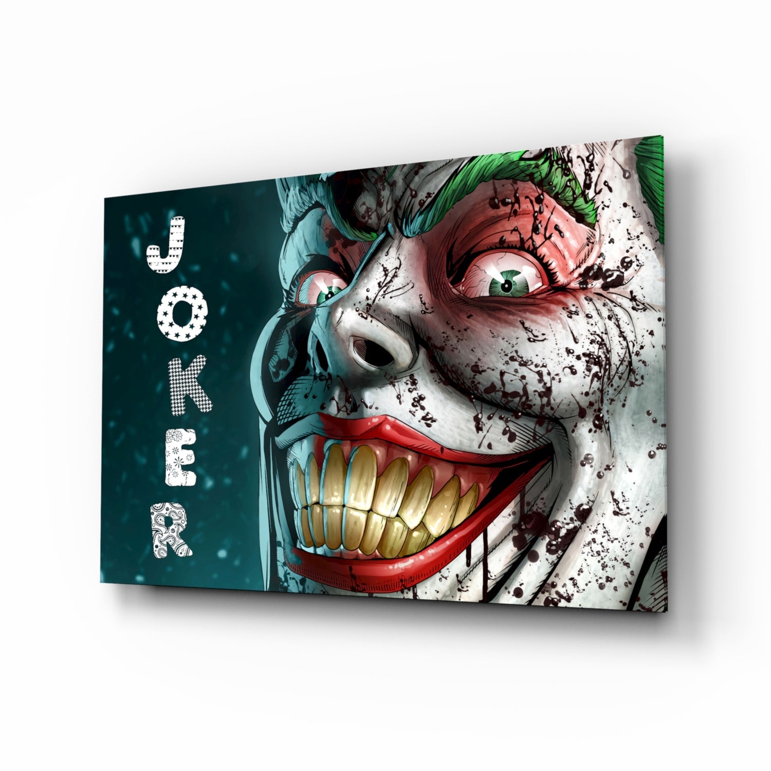 Joker Glass Wall Art.