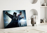 Batman vs Superman Glass Wall Art.