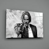 John Wick Glass Wall Art.