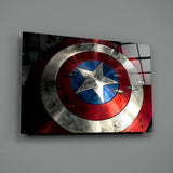 Captain America Glass Wall Art.