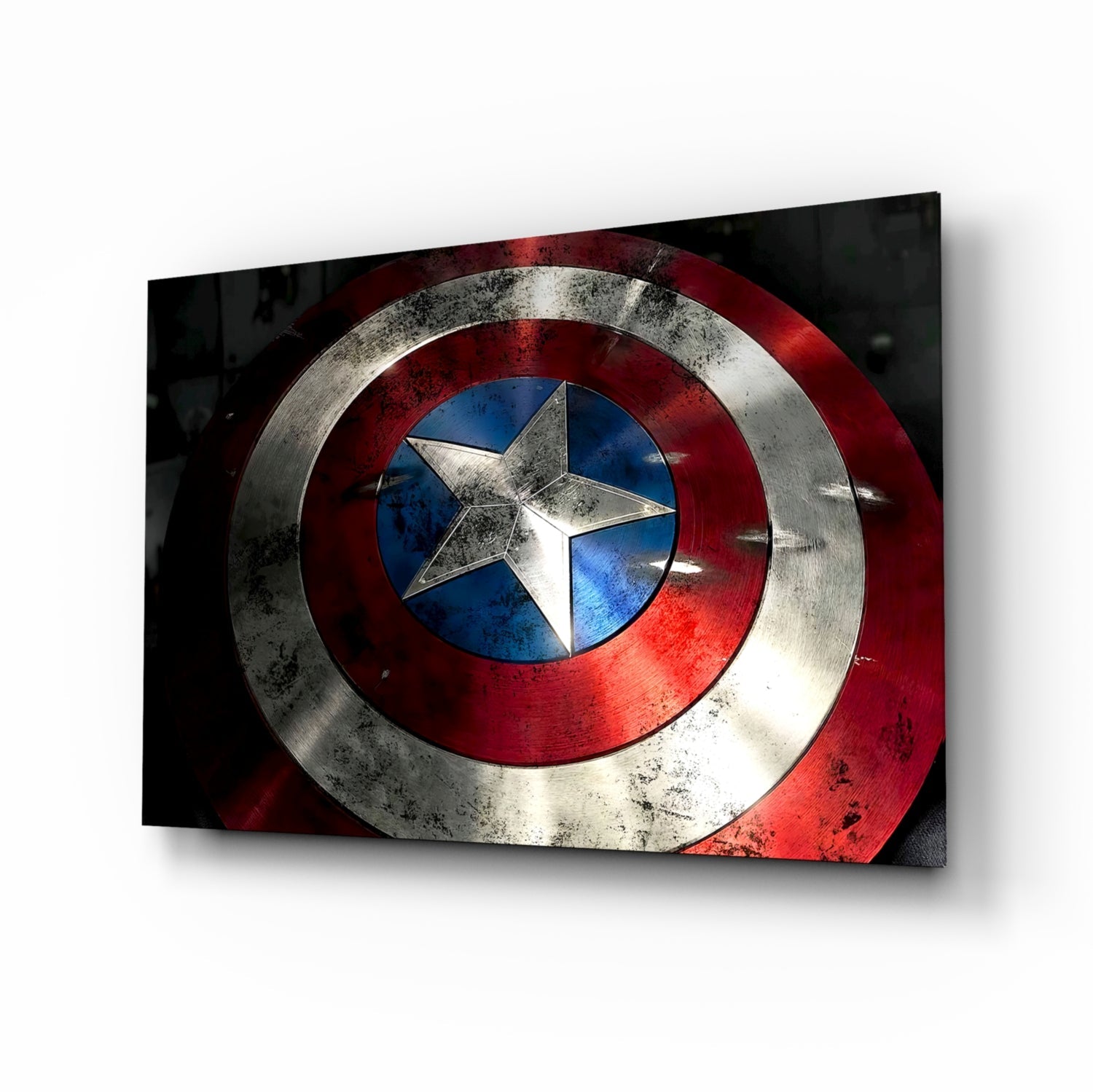 Captain America Glass Wall Art.