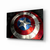 Captain America Glass Wall Art.