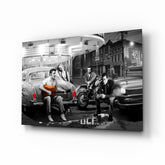 Marilyn Elvis Retro Glass Wall Art.