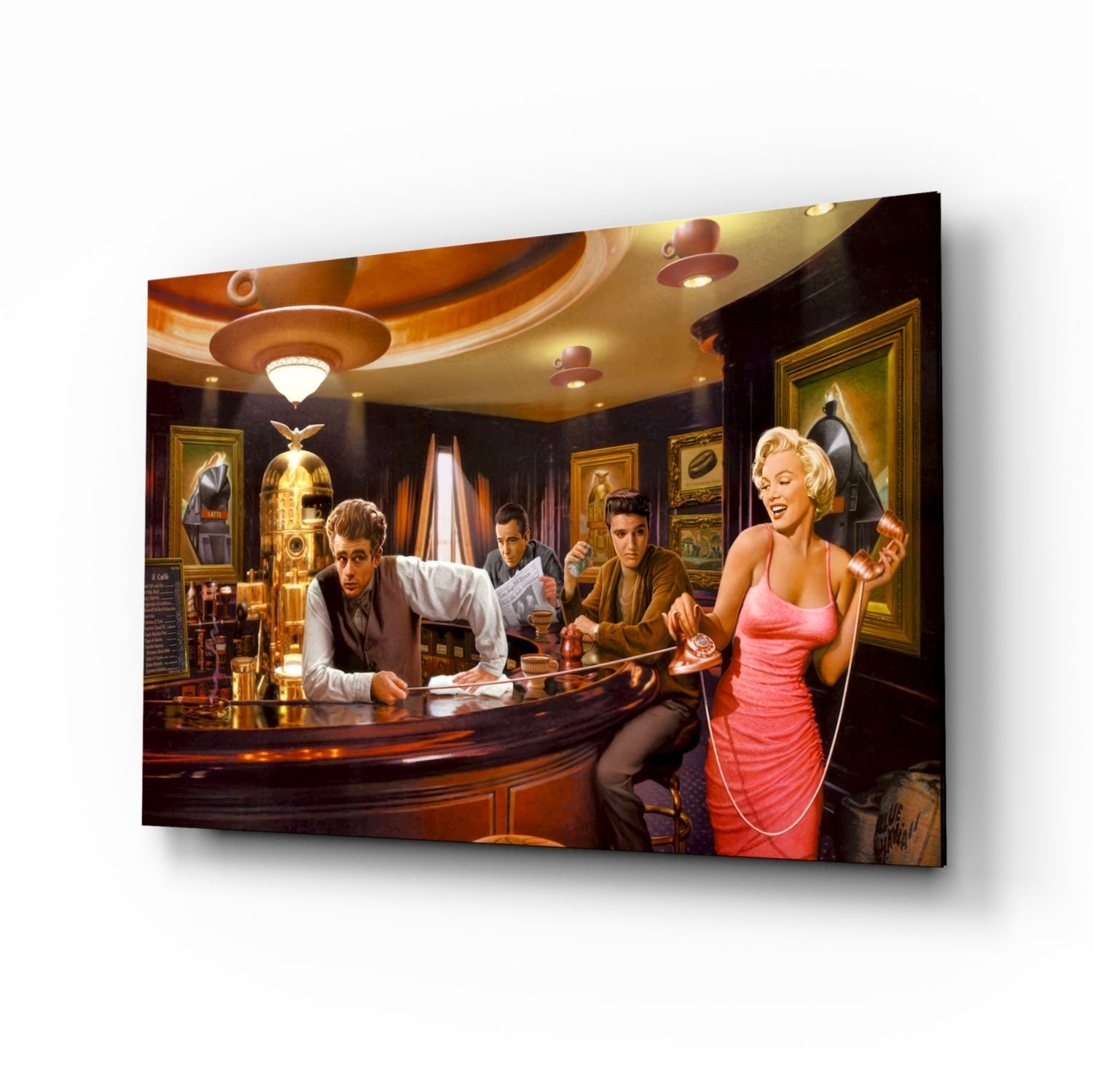 Marilyn in Pink - Elvis Humphrey Glass Wall Art.