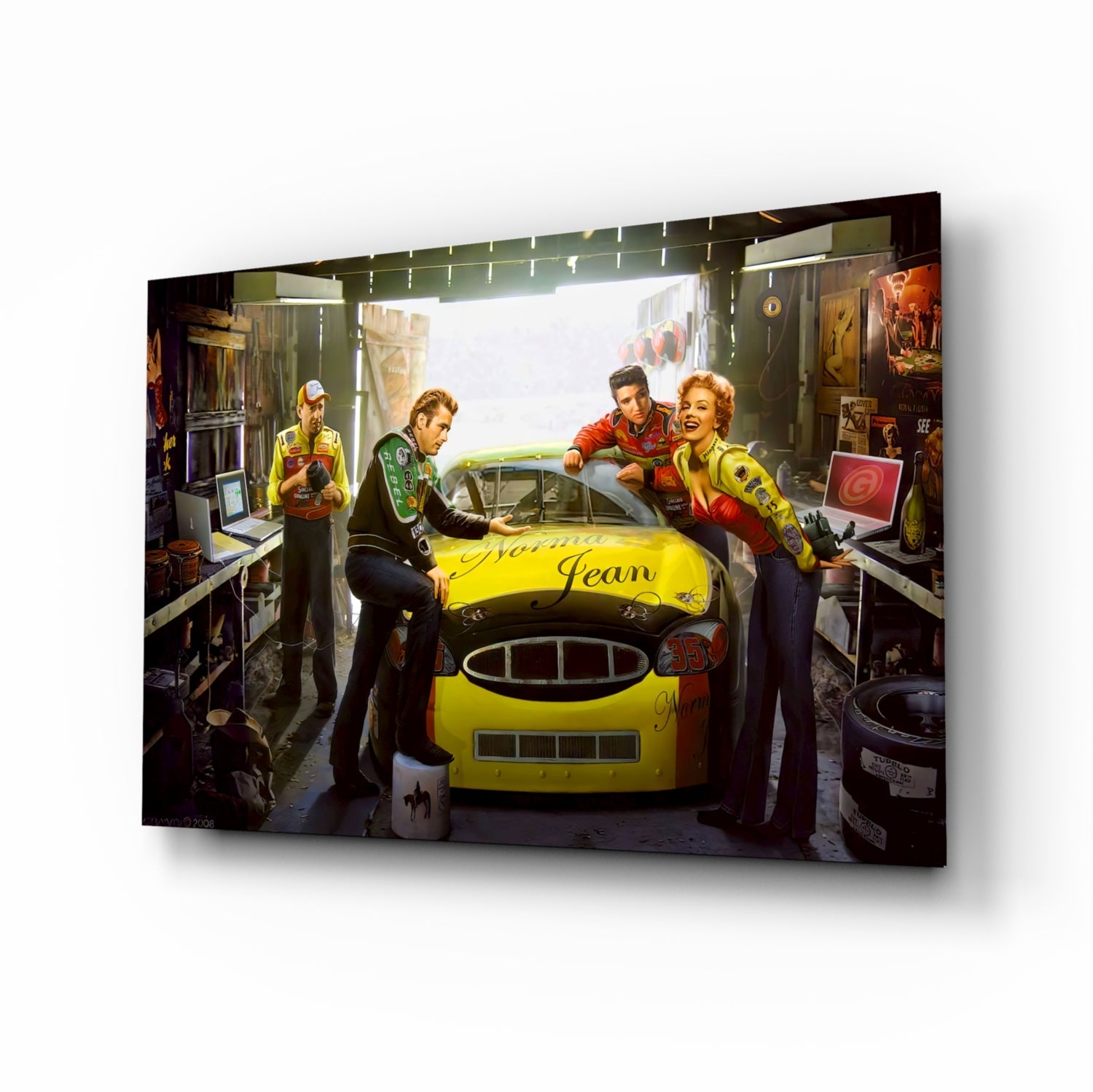 Marilyn Elvis Humphrey - Garage Glass Wall Art.