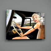 Marilyn Monroe Glass Wall Art.