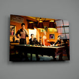 Marilyn Elvis Humphrey - Pool V2 Glass Wall Art.