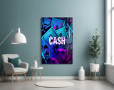 Cash Glass Wall Art.