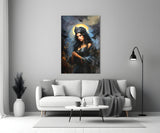 Dark Queen Glass Wall Art.