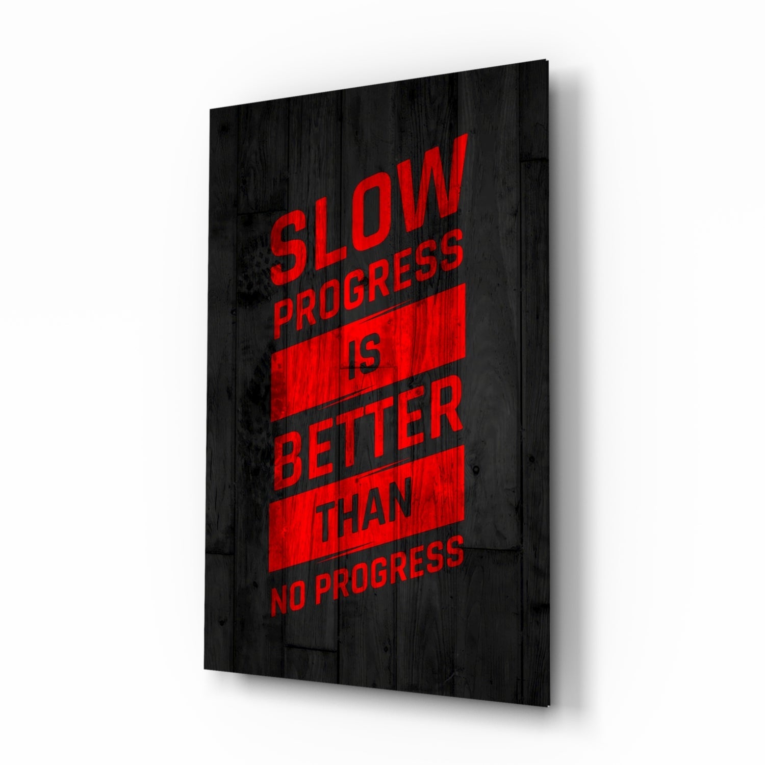 Progress Glass Wall Art.