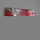 Red Marbellous Glass Wall Art.