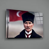 Ataturk Glass Wall Art.