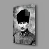 Ataturk Glass Wall Art.
