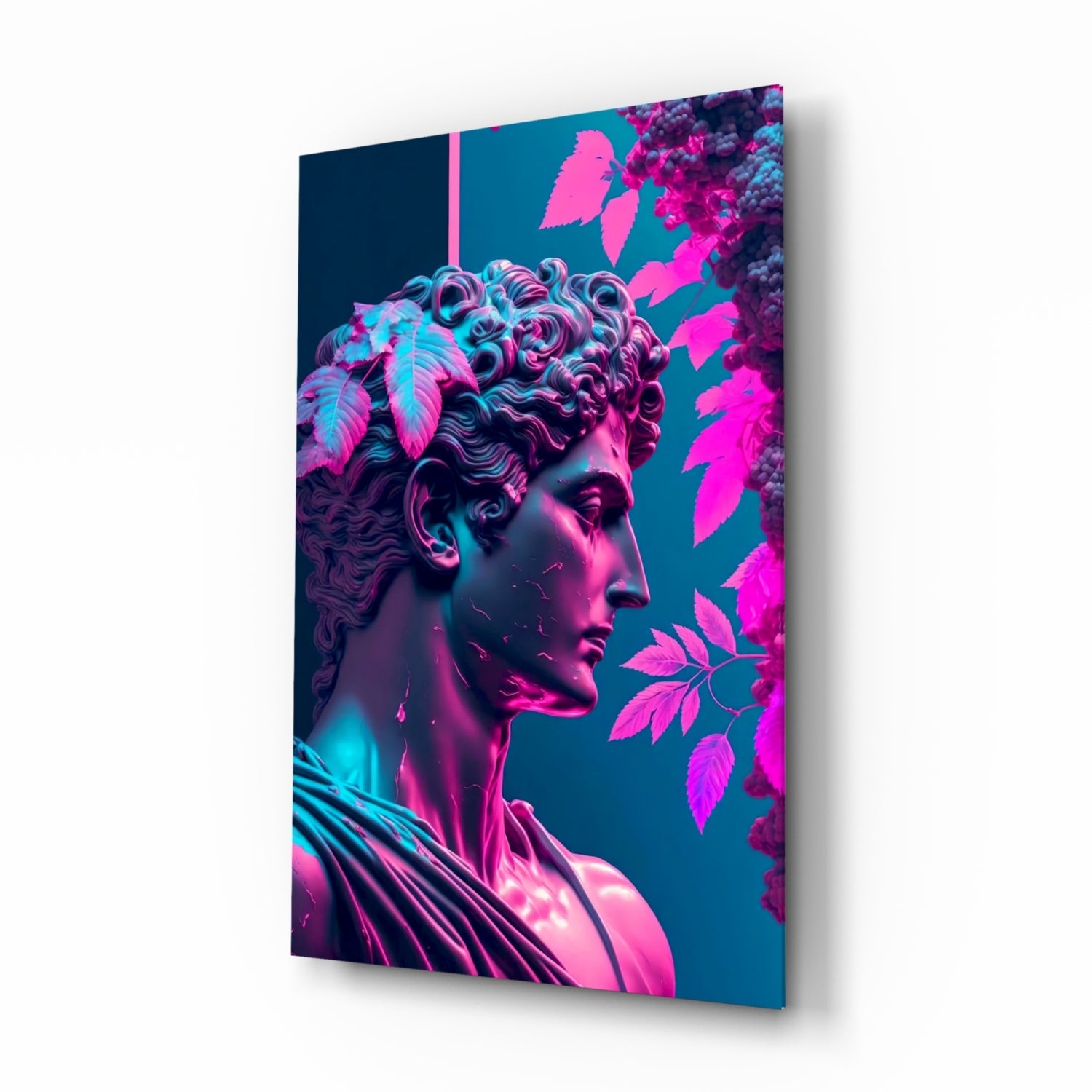 Thinking Sculpture Glass Wall Art.