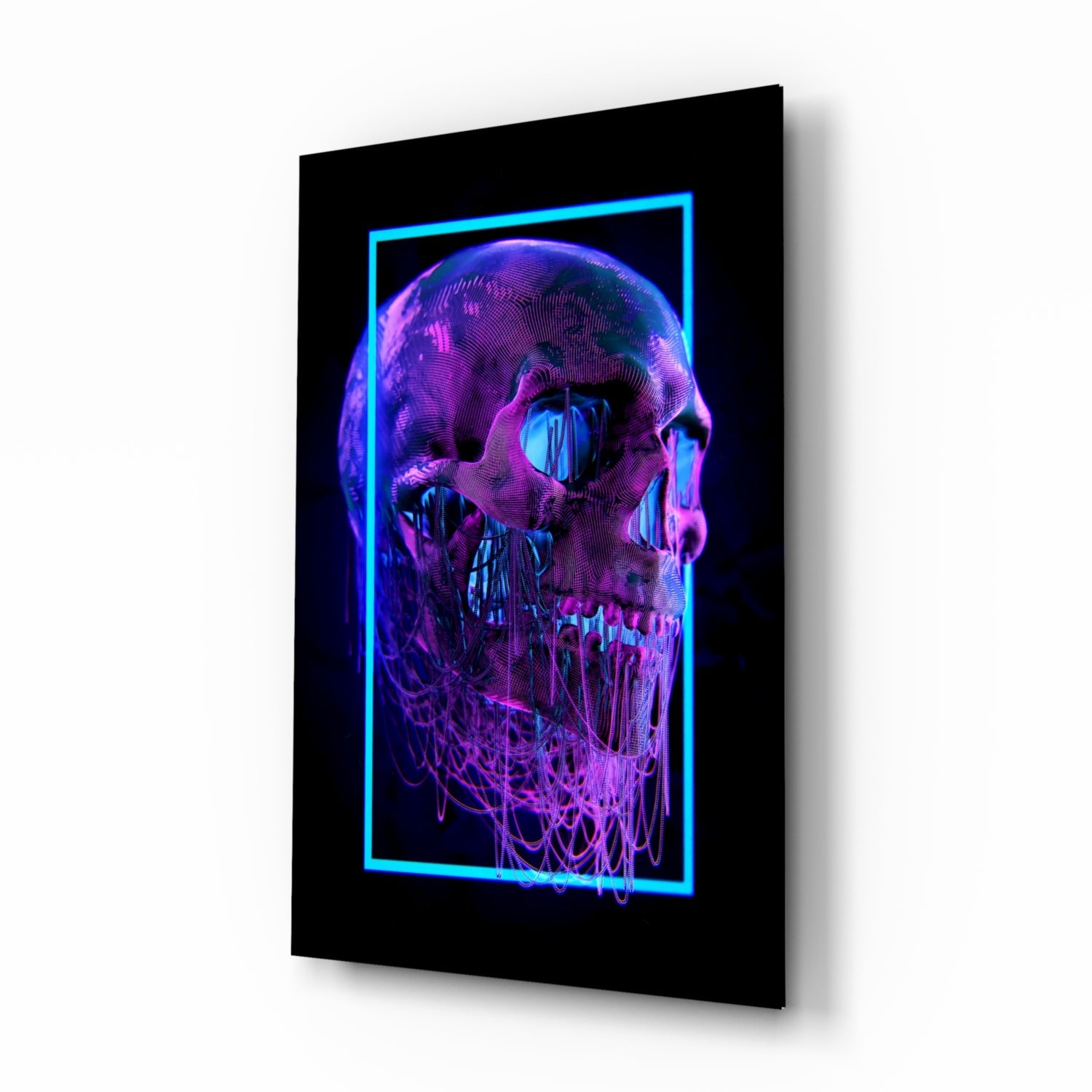 Skull Glass Wall Art.