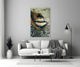 Lips Glass Wall Art.