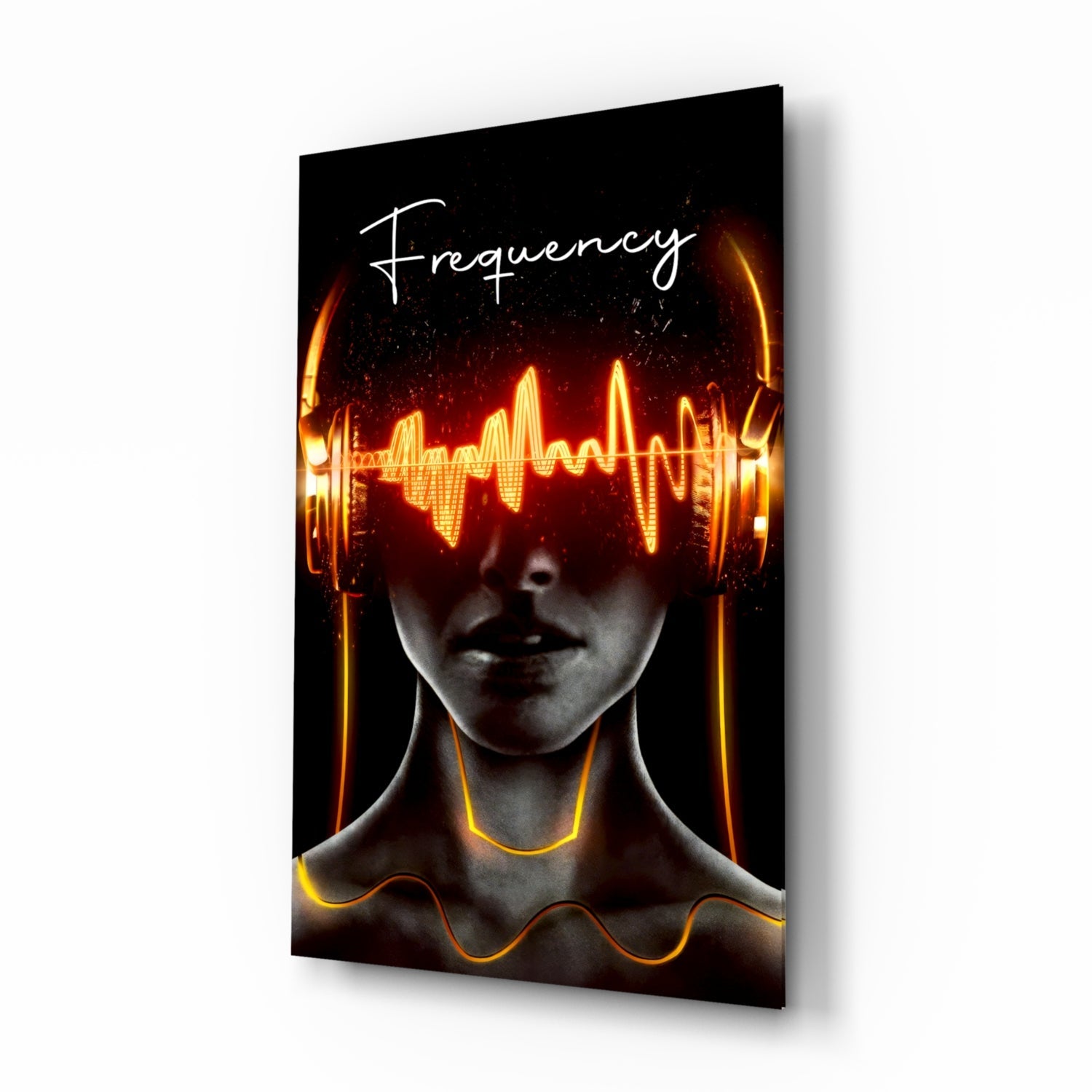 Frequency Glass Wall Art.