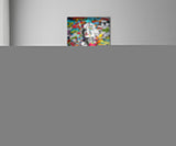 Graffiti Glass Wall Art.