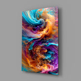 Color Dance Glass Wall Art.