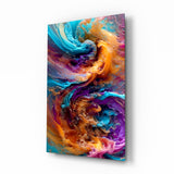Color Dance Glass Wall Art.