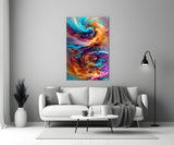 Color Dance Glass Wall Art.