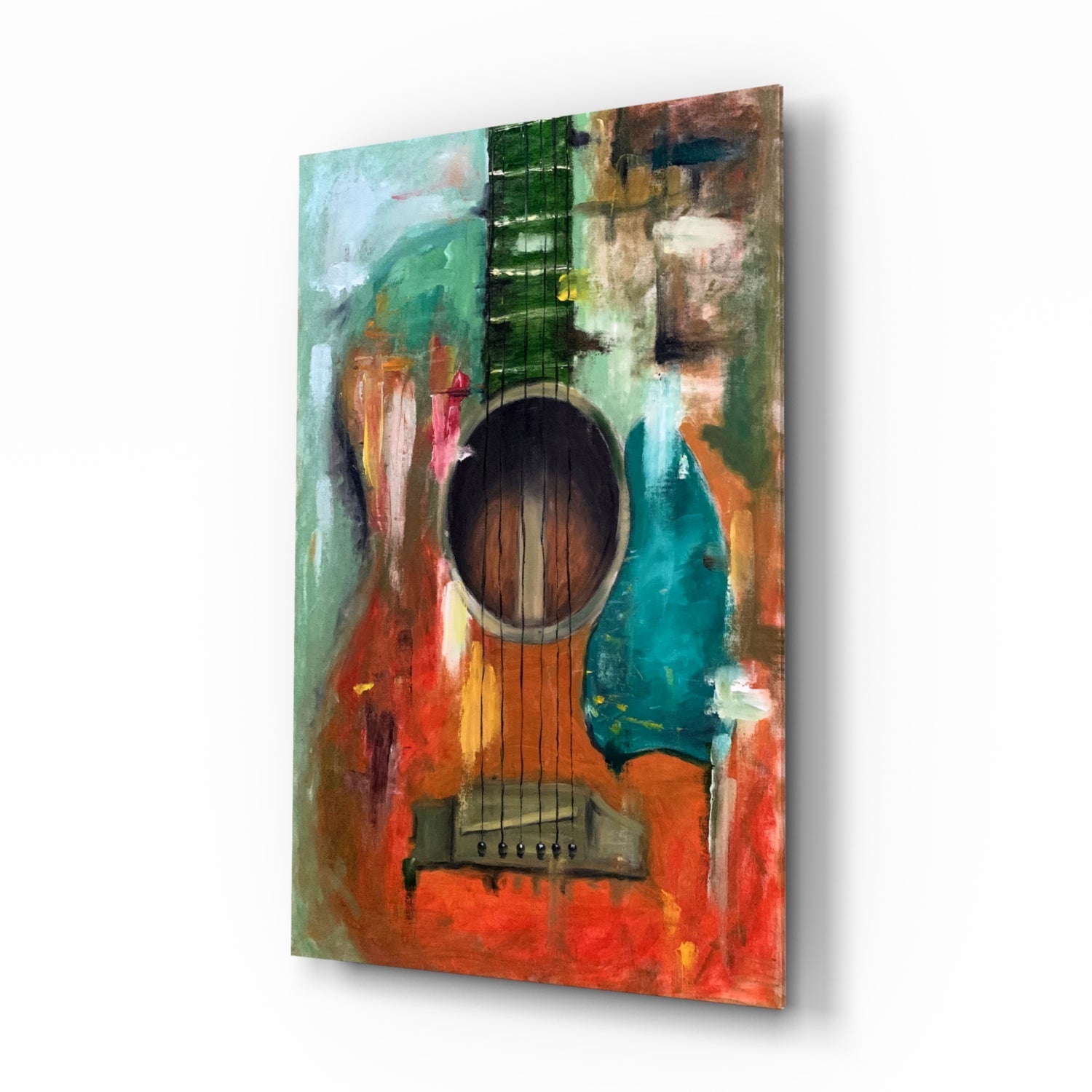 Guitar Glass Wall Art.