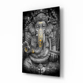 Ganesha Glass Wall Art.