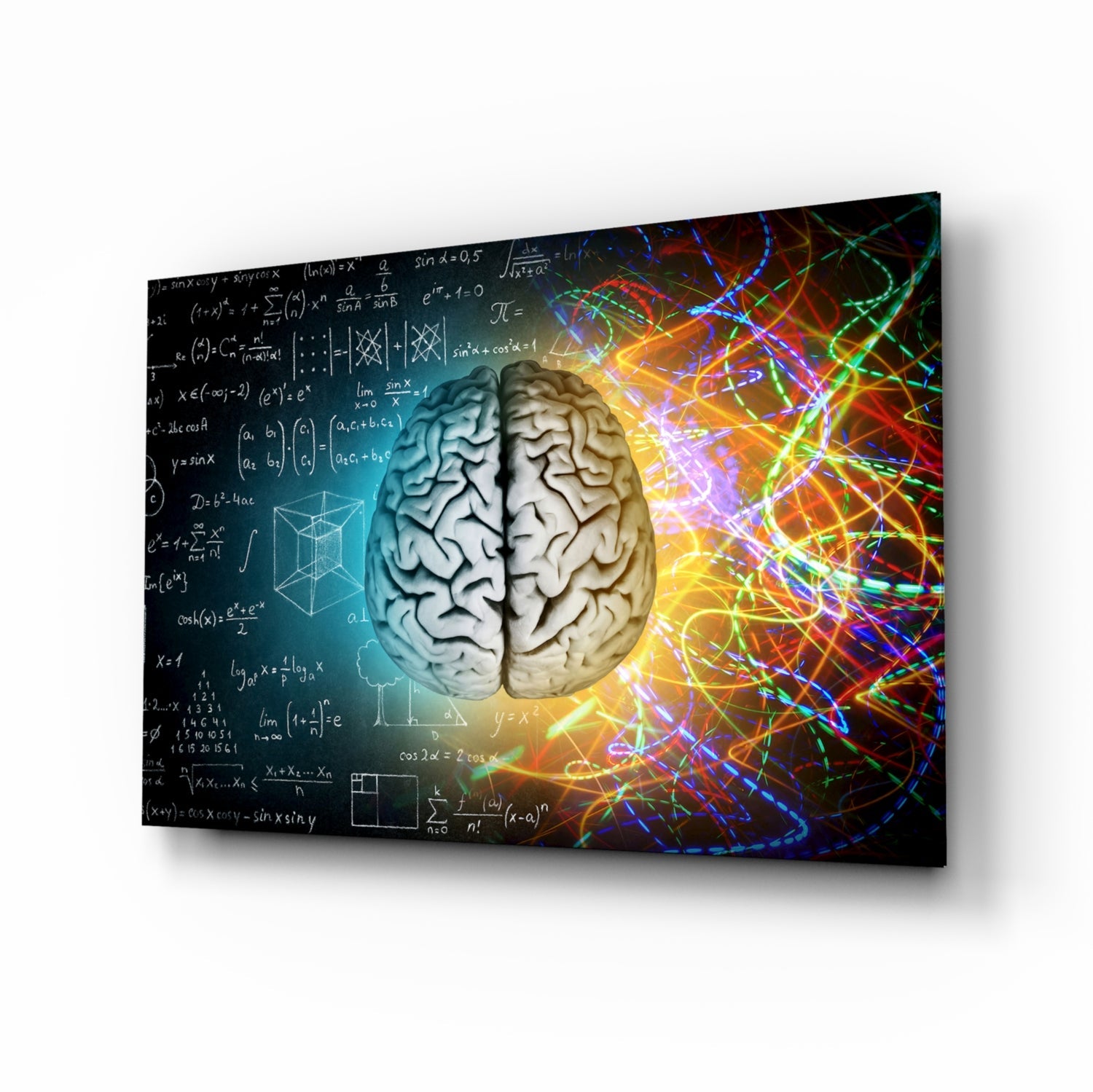 Brain Glass Wall Art.