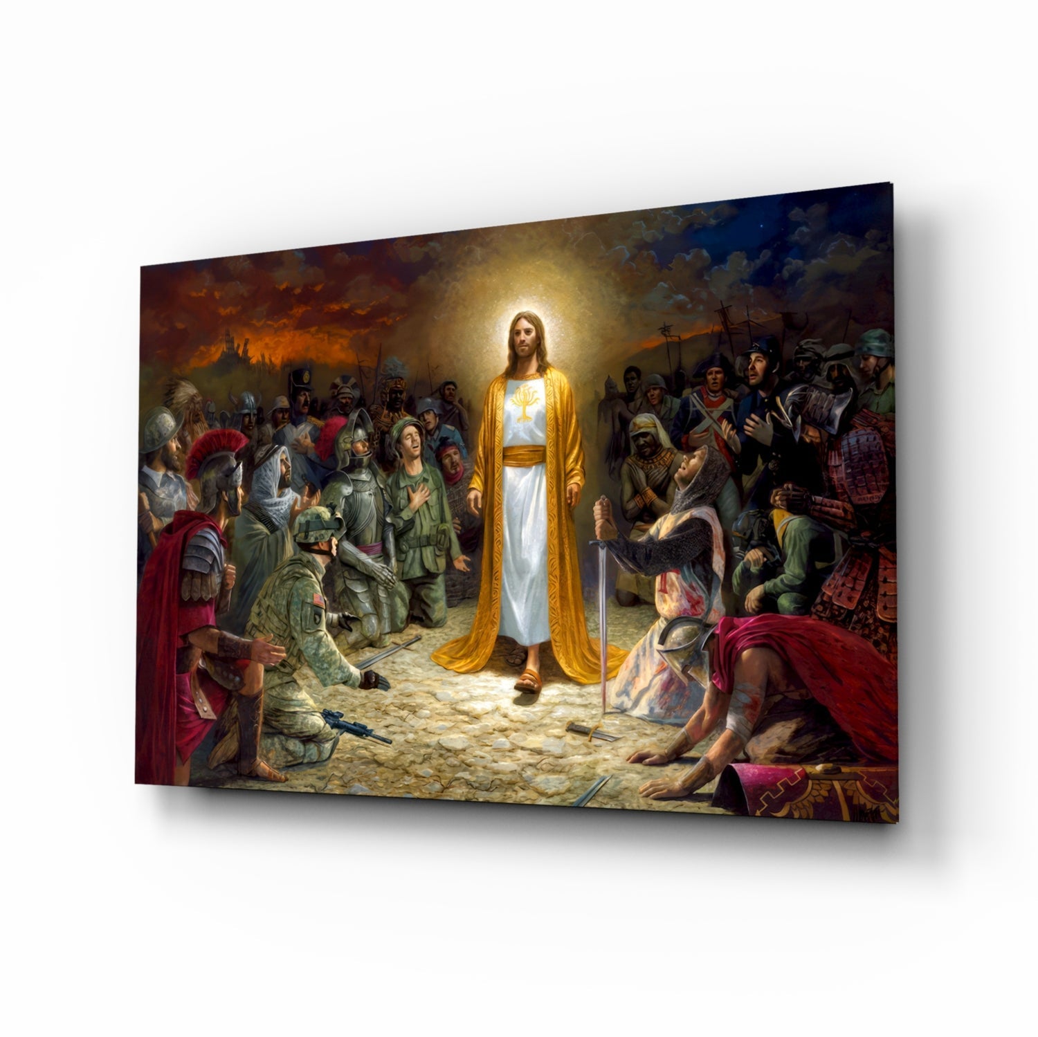 Jesus Glass Wall Art.